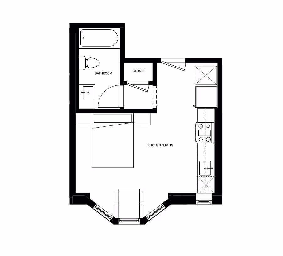 Floor Plan — Studio