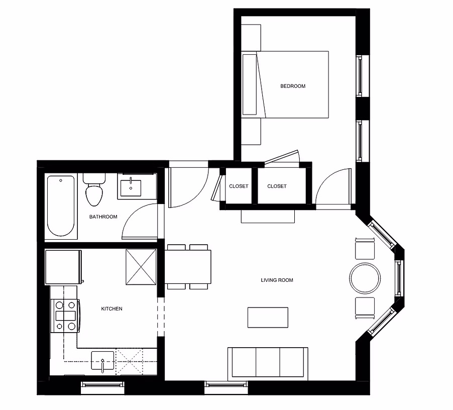 Floor Plan — Unit 304